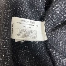 アルマーニジーンズ ARMANIJEANS ブルゾン サイズXL - 黒×ダークグレー×白 メンズ 長袖/秋/冬 ジャケット_画像4