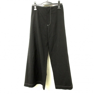ワイズ Y's パンツ サイズ3 L - 黒 レディース 変形デザイン ボトムス