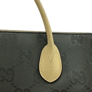 グッチ GUCCI トートバッグ 630355 オフ ザ グリッド ナイロンジャガード×レザー グレー×ベージュ バッグの画像9