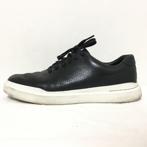 コールハーン COLE HAAN スニーカー 9M - レザー 黒 メンズ GRANDSERIES/パンチング 靴