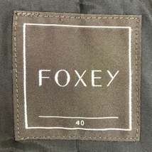 フォクシー FOXEY ダウンコート サイズ40 M - 黒 レディース 長袖/ベロア/冬 美品 コート_画像3