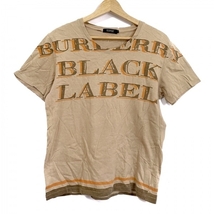 バーバリーブラックレーベル Burberry Black Label 半袖Tシャツ サイズ2 M - ベージュ×ブラウン×オレンジ レディース トップス_画像1