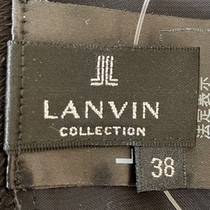 ランバンコレクション LANVIN COLLECTION 半袖カットソー サイズ38 M - 黒 レディース ギャザー トップスの画像3