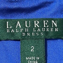 ラルフローレン RalphLauren サイズ2 S - ブルー レディース Vネック/ノースリーブ/ロング/LAUREN ワンピース_画像3