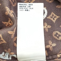 ルイヴィトン LOUIS VUITTON 長袖シャツブラウス サイズ34 S - ダークブラウン×ブラウン×マルチ レディース 美品 トップス_画像4