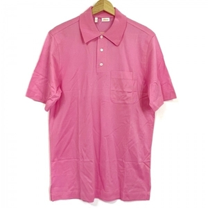 ブリオーニ Brioni 半袖ポロシャツ サイズS - ピンク メンズ 新品同様 トップス