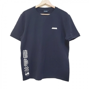 ムータ muta 半袖Tシャツ サイズ7 - ダークネイビー×白 メンズ クルーネック 美品 トップス