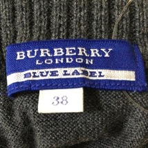 バーバリーブルーレーベル Burberry Blue Label 長袖セーター サイズ38 M - ダークグレー レディース タートルネック/ニット/ハーフボタン_画像3