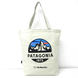 パタゴニア Patagonia トートバッグ - キャンバス アイボリー×黒×マルチ 美品 バッグ