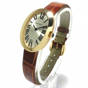 Cartier(カルティエ) 腕時計 ベニュワールSM W8000007 レディース K18PG/新型/クロコベルト シルバーの画像2