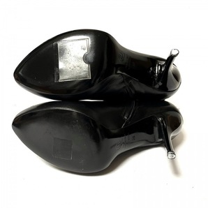 アレキサンダーマックイーン ALEXANDER McQUEEN ショートブーツ 38 - レザー×パイソン×金属素材 黒×シルバー レディース スカル 靴の画像4