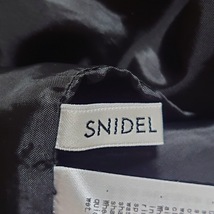 スナイデル snidel サイズ0 XS - 白×黒 レディース Vネック/ノースリーブ/ロング/千鳥格子柄 美品 ワンピース_画像3