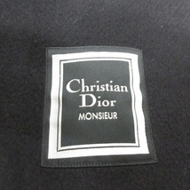 クリスチャンディオールムッシュ Christian Dior MONSIEUR サイズL - 黒 メンズ 冬物/長袖/カシミアネーム刺繍 美品 コート_画像3