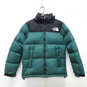 ノースフェイス THE NORTH FACE ダウンジャケット サイズM ND91841 ヌプシジャケット カーキ×黒 メンズ 冬物 ジャケット