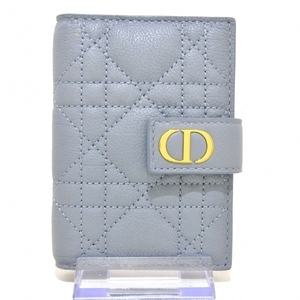 ディオール/クリスチャンディオール DIOR/ChristianDior カードケース S5157UWHC_M81B Dior Caro バーティカル カードホルダー 美品 財布