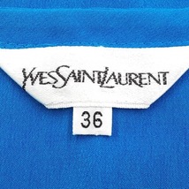 イヴサンローラン YvesSaintLaurent 半袖カットソー サイズ36 S - ブルー レディース クルーネック トップス_画像3