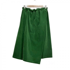 ギャレゴデスポート GALLEGO DESPORTES 巻きスカート サイズS グリーン レディース ウエストゴム/コーディロイ 美品 ボトムス