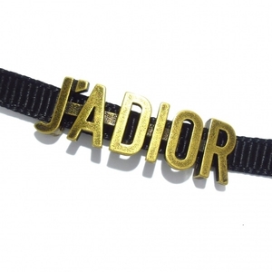 Dior/Christian Dior Dior/Christiandior Choker J'adior (Jadiol) Химическое волокно x Metal Material Black x Gold