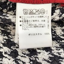 ノコオーノ NOKO OHNO カーディガン サイズ38 M - 白×黒 レディース 長袖/フラワー(花)/スパンコール/千鳥格子柄/シースルー トップス_画像4