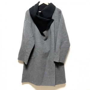  theory ryukstheory luxe size 38 M - gray × black lady's long sleeve / reversible / winter coat 