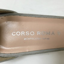 コルソローマ CORSO ROMA 9 パンプス 38 - スエード ライトグレー レディース 靴_画像5