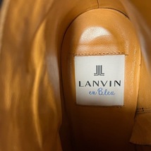 ランバンオンブルー LANVIN en Bleu ショートブーツ 22 1/2 - スエード×エナメル（レザー） 黒 レディース 靴_画像6