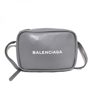 バレンシアガ BALENCIAGA ショルダーバッグ 489812 エブリデイカメラバッグS レザー グレー バッグ