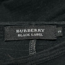バーバリーブラックレーベル Burberry Black Label 長袖Tシャツ サイズ3 L - 黒 メンズ クルーネック トップス_画像3