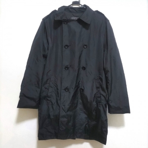 バーニーズ BARNEYSNEWYORK トレンチコート サイズ46 XL - 黒 メンズ 長袖/春/秋 コート