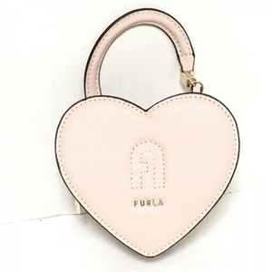 フルラ FURLA コインケース WP00145 ラブリー コンパクトコインケース レザー ボンボン(ライトピンク) ハート 美品 財布