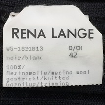 レナランゲ RENA LANGE カーディガン サイズ42 L - 黒 レディース 長袖/ロング丈 トップス_画像4