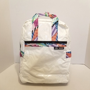 レスポートサック LESPORTSAC リュックサック/バックパック - 化学繊維 アイボリー×オレンジ×マルチ バッグ