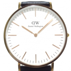 Daniel Wellington(ダニエルウェリントン) 腕時計 レディース 革ベルト 白