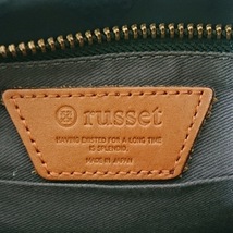 ラシット russet ショルダーバッグ - ナイロン×レザー 黒×ダークネイビー ストラップ着脱可 バッグ_画像8