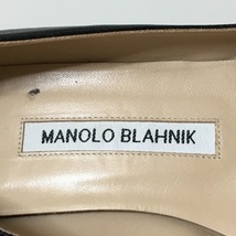 マノロブラニク MANOLO BLAHNIK パンプス 35 - レザー 黒 レディース 靴_画像5