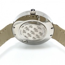 SWAROVSKI(スワロフスキー) 腕時計■美品 - 5183955 レディース 型押し加工/ムービングクリスタル 白_画像4