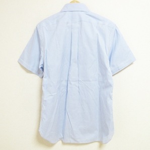 ラルフローレン RalphLauren 半袖シャツ サイズ15.5/39 - ライトブルー×白 メンズ EASY CARE/ストライプ トップスの画像2