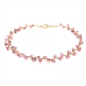  Agete agete bracele - K10YG× color stone pink accessory ( arm )