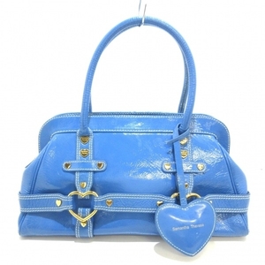  Samantha Thavasa Samantha Thavasa handbag - enamel ( imitation leather ) light blue bag 