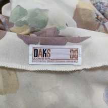 ダックス DAKS 半袖シャツブラウス - アイボリー×ブラウン×マルチ レディース 花柄/肩パッド トップス_画像3
