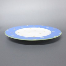 ティファニー TIFFANY&Co. バレー 陶器 アイボリー×ライトブルー×マルチ プレート×2点/花柄 新品同様 食器_画像5