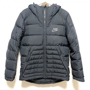  Nike NIKE down jacket size M - black lady's long sleeve / autumn / winter jacket 