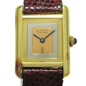 Cartier(カルティエ) 腕時計 マストタンクヴェルメイユ レディース 925 スリーカラーゴールド
