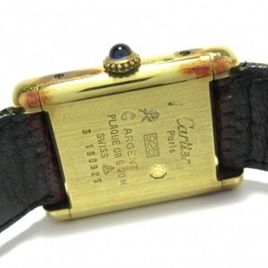 Cartier(カルティエ) 腕時計 マストタンクヴェルメイユ レディース 925 スリーカラーゴールドの画像3