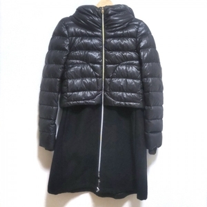  hell noHERNO down coat size 40 M - black lady's long sleeve / winter coat 