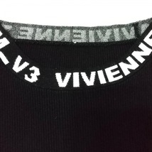 ヴィヴィアンタム VIVIENNE TAM 長袖セーター/ニット サイズ38 M - 黒×白 レディース クルーネック トップス_画像8