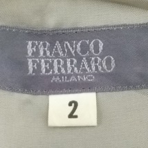 フランコフェラーロ FRANCO FERRARO サイズ2 M - 黒×アイボリー レディース レギュラーカラー/半袖/ひざ丈/シースルー/ドット柄/花柄_画像3