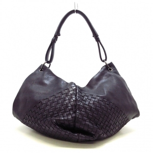 ボッテガヴェネタ BOTTEGA VENETA ショルダーバッグ 131597 イントレチャート レザー 黒 レディース バッグ