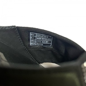 フィットフロップ Fitflop サンダル EU 38 - 化学繊維×レザー 黒 レディース ラインストーン 靴の画像6