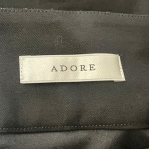アドーア ADORE パンツ サイズ38 M 531-0130453 - 黒×アイボリー レディース クロップド(半端丈)/ダブルクロスコットンパンツ 美品の画像3